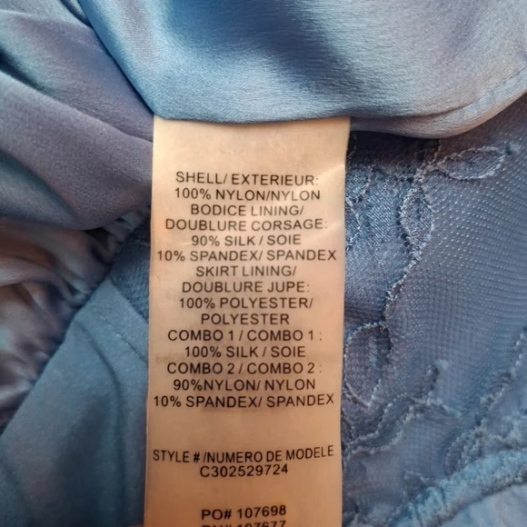 Alice And Olivia Periwinkle Blue Lace Ruffle Bustier Dress Size 4 - Picture 9 of 10